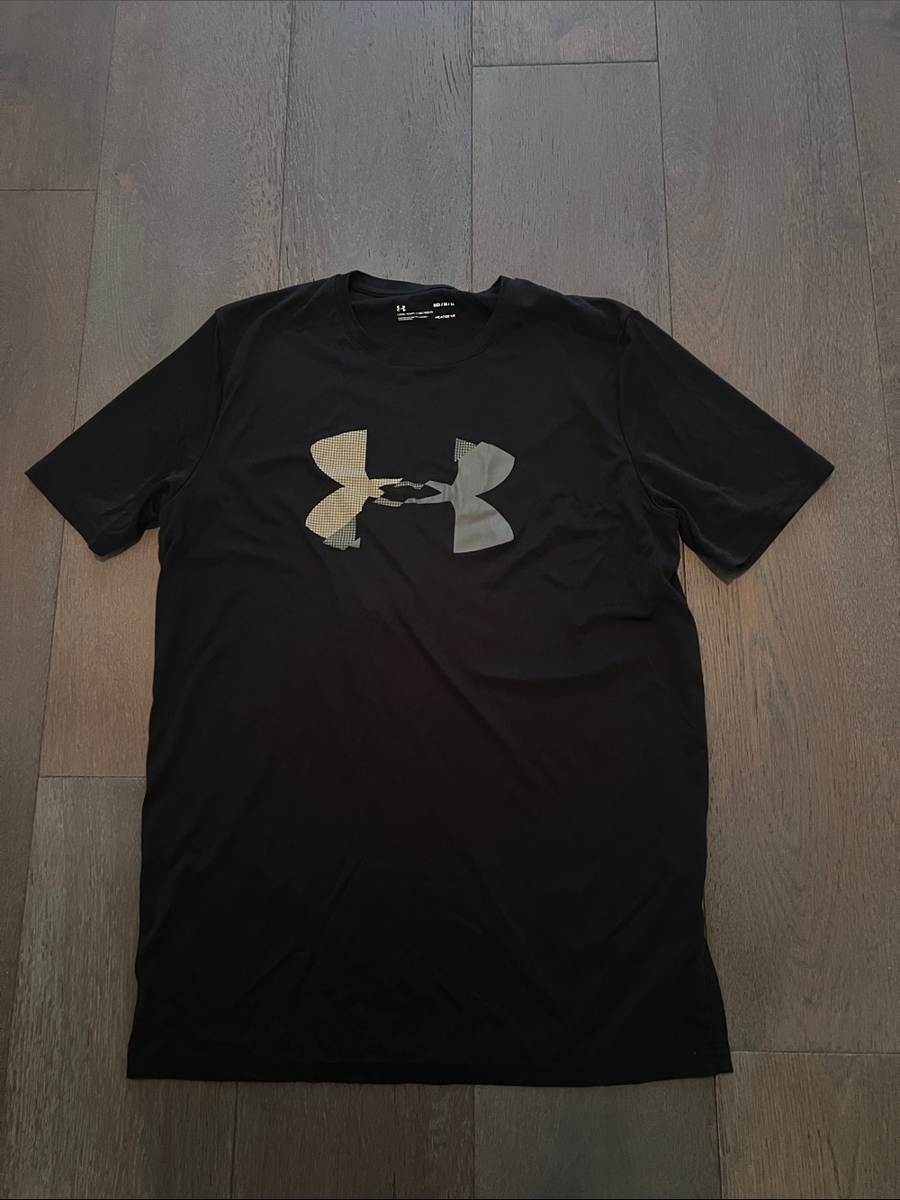 Under Armour Black Short Sleeve Tee with Metallic Logo